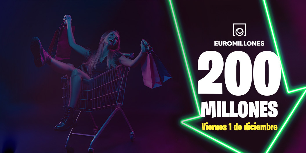 ¡Aprovecha el Black Friday y ve a por los 200 millones de Euromillones!