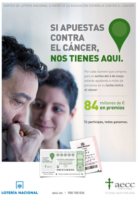 Cartel Lotería contra Cáncer