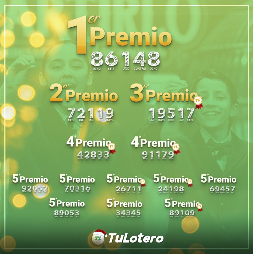 premiados en el Sorteo de Navidad