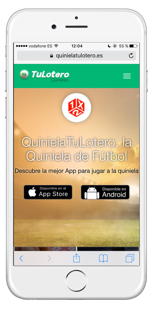 Nueva web de Quiniela 