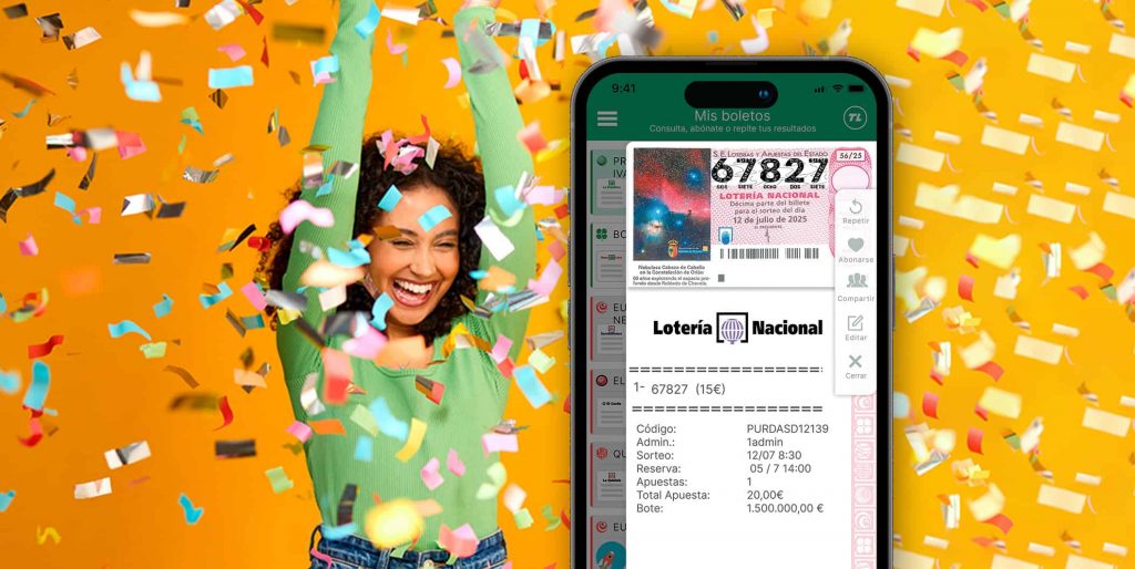 Premios del Sorteo Extraordinario de Julio 2025