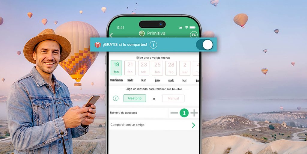 ¡Consigue tu boleto gratis para La Primitiva y su bote histórico!