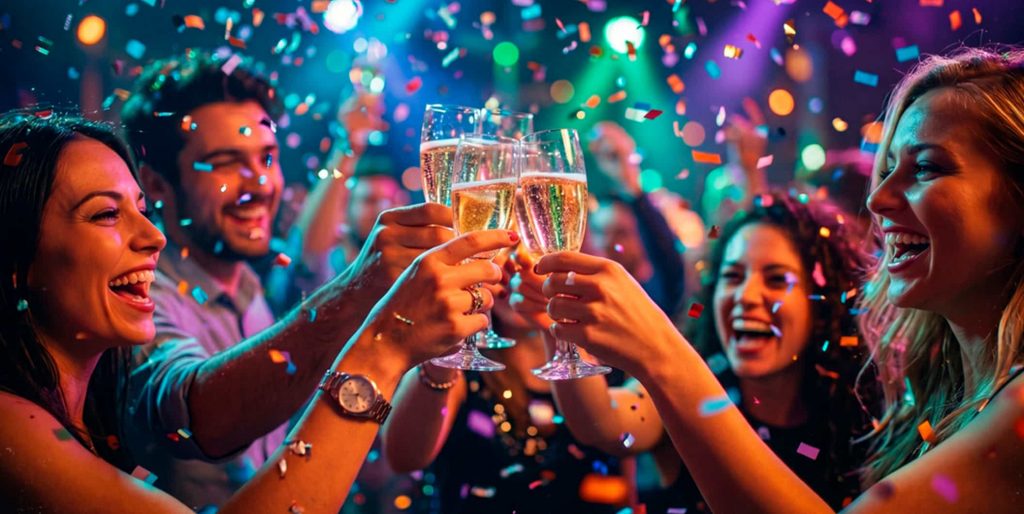 ganadores de Euromillones celebrando que han ganado