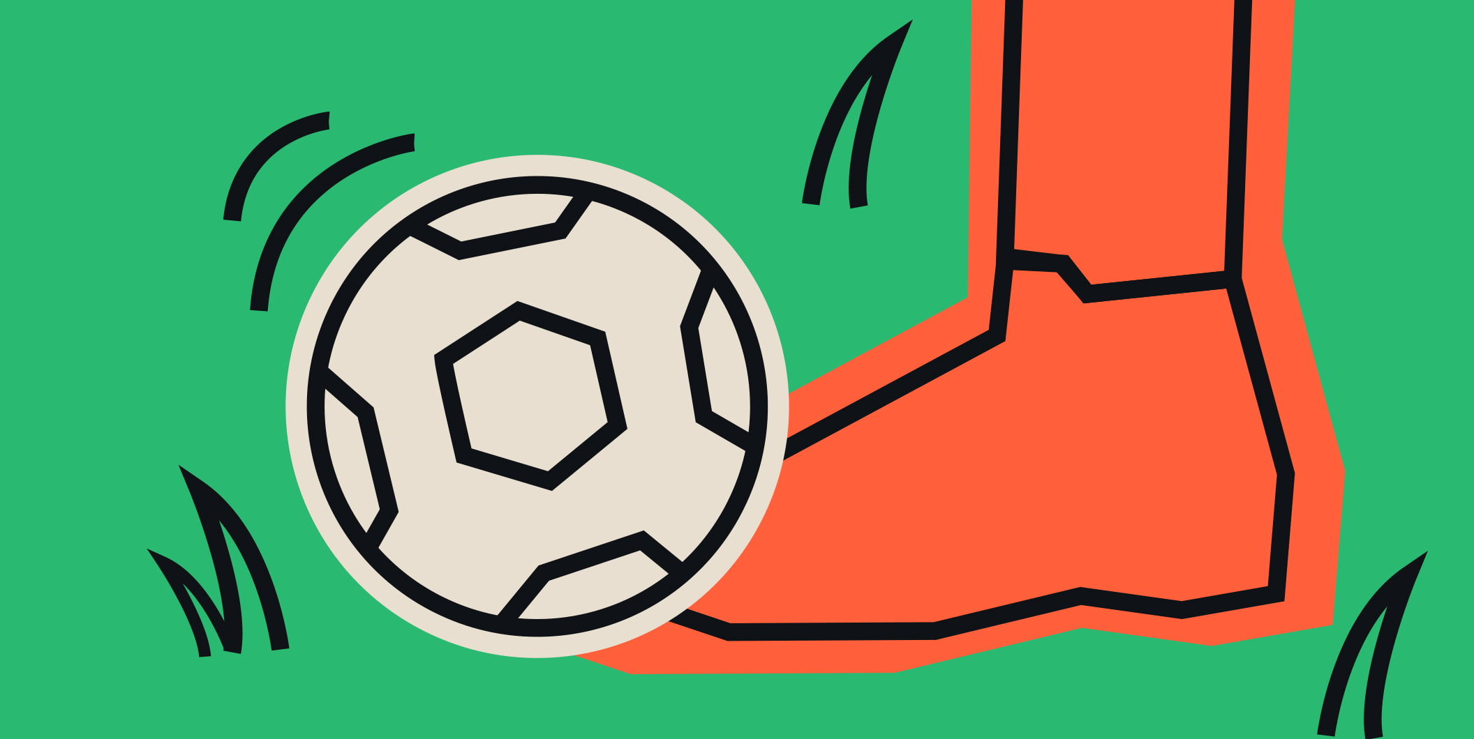 Ilustración de fútbol para pronóstico de quinielas con más acierto