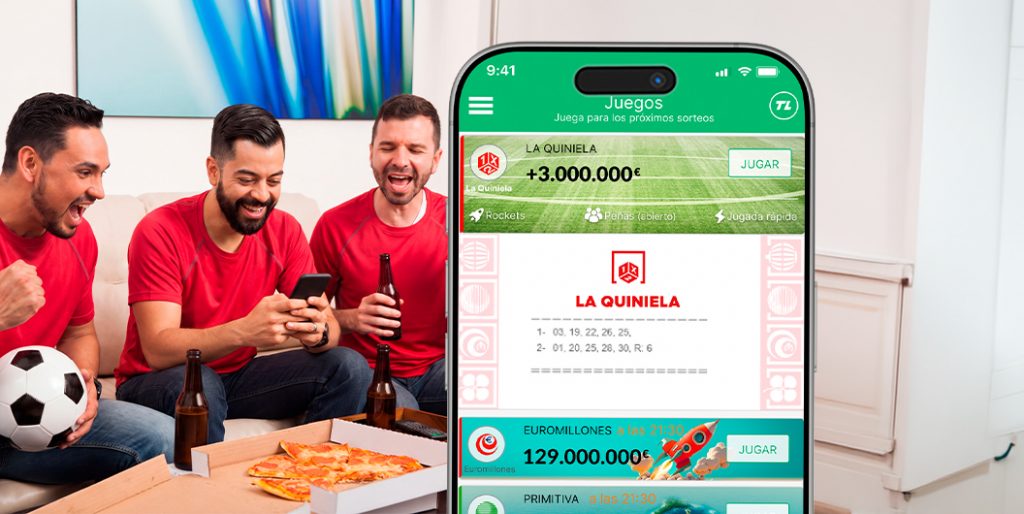 Amigos creando un grupo para jugar La Quiniela durante el Mundial en TuLotero