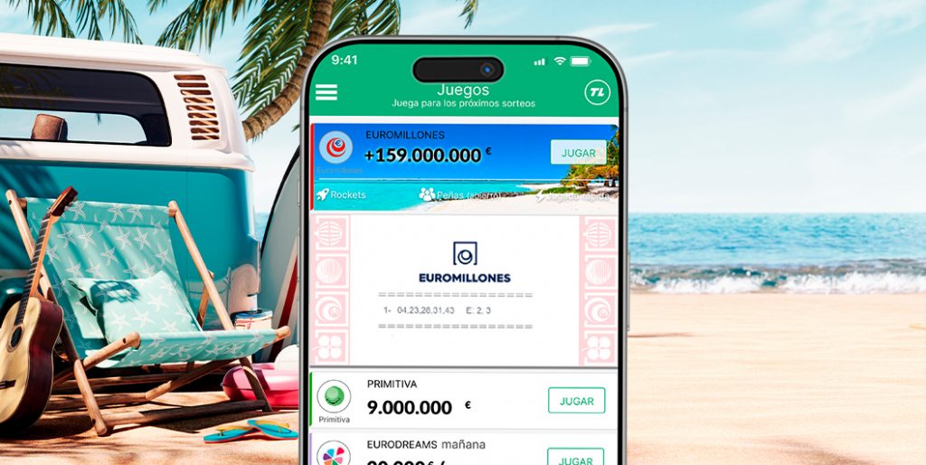 Bote récord de Euromillones en España y el bote actual de Big Friday en la app de TuLotero